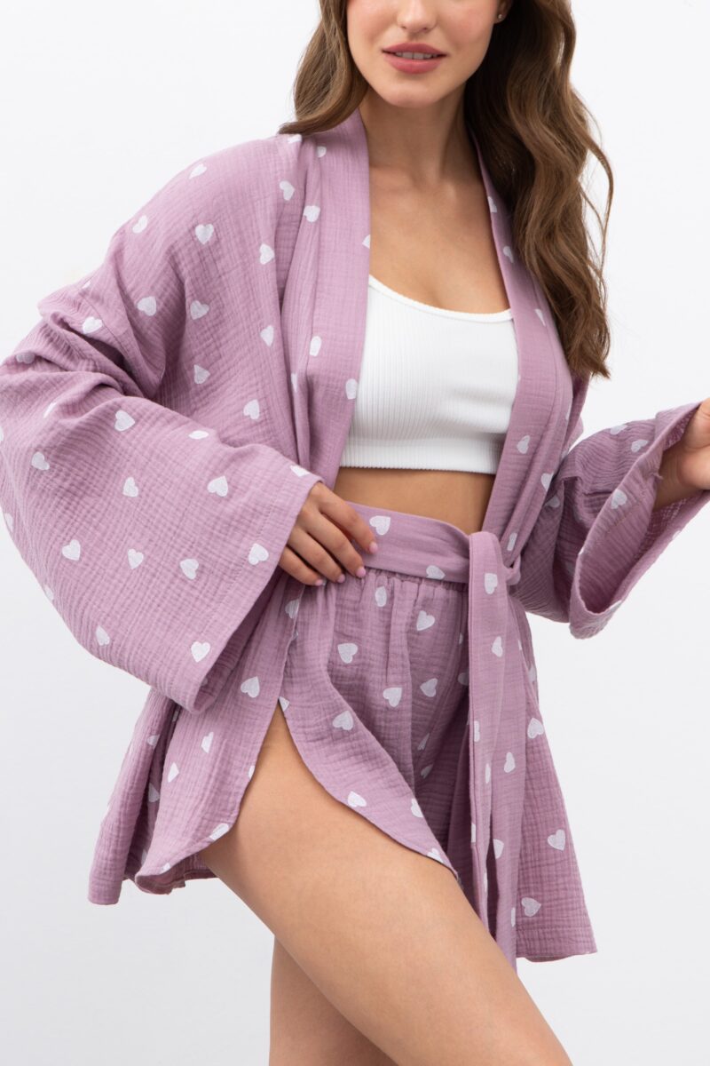 Изображение товара: Duo set «Cotton»: домашний костюм фиолетовый