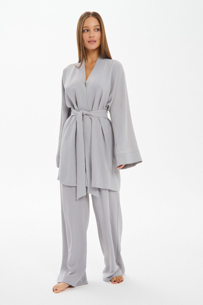 Изображение товара: Duo set «Kimono» костюм в сером цвете