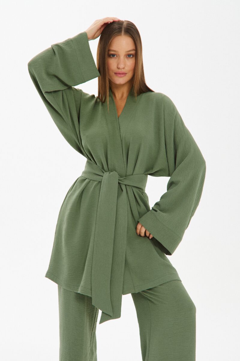Изображение товара: Duo set «Kimono» костюм в цвете хаки